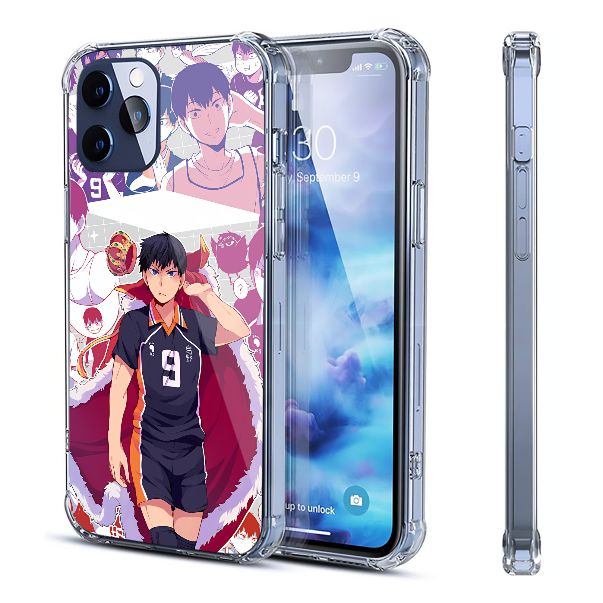 （画像用） ハイキュー!! Haikyu!! 【iPhone 12シリーズ対応】透明スマホケース（クリアソフトケース）
